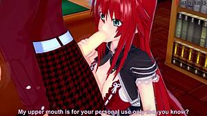 What are Rias Gremory and Akeno asking in this HS DXD NTR madness fantasy?