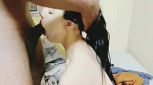 fucking my friend's petite girlfriend with blowjob in front of him