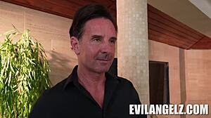 POV anal gaping with David Perry, Florane Russell, and Darrell Deeps in hardcore teen 18+ scene