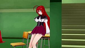 What are Rias Gremory and Akeno asking in this HS DXD NTR madness fantasy?
