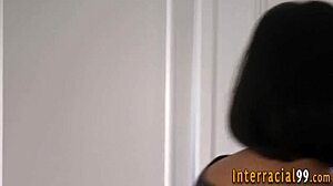 Sluts' gaping asses railed by big black cocks in interracial scene. Facial follows.