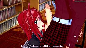 What are Rias Gremory and Akeno asking in this HS DXD NTR madness fantasy?