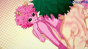 Kyoka Jiro, Mina Ashido, Izuku Midoriya In Wild Action