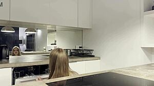 fitness model hot tight pussy turns yoga shoot into handjob