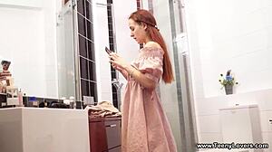 teeny lovers - super tight teen red madness banged in art studio