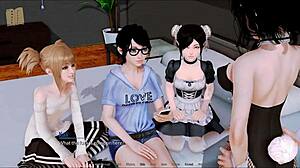 Harem hotel game anime hentai adventure part 120