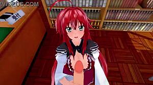 What are Rias Gremory and Akeno asking in this HS DXD NTR madness fantasy?