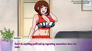 My Hero Academia Ochako Uraraka Gets Her Tight Little 18+ Pussy And Ass Fucked Hard Anime Hentai Game Waifuhub Part 5