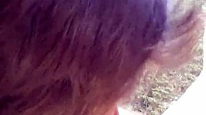 Petite latinas suck huge cock and swallow cum by the riverfront