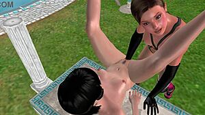 feeling the passion in 3d lesbian girl fisting on the table