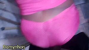 Latina Wife Cuckolds Husband Outdoors