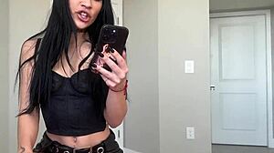 Goth step-sister learns to please in hot scenes