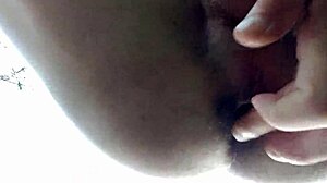 Latino strokes big cock in forest before getting seen