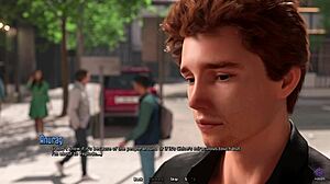 3D hentai, banging virgin girlfriend with creampie in tight hole