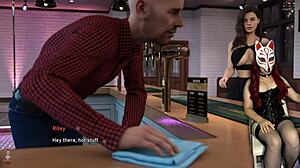 In a wild college tale, a sexy student strips naked under her skirt for debauchery