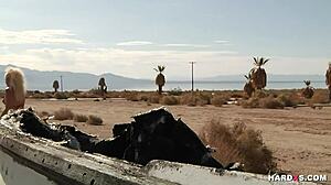 Naughty Blonde Babe Handles Two Cocks in Hardcore Threesome