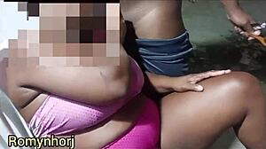 Latina Wife Cuckolds Husband Outdoors