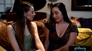 karlee grey dives into roommates hairy pussy