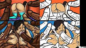 Latin milf craves massive black cocks in steamy interracial art. Who knew illustrations could be this wild?