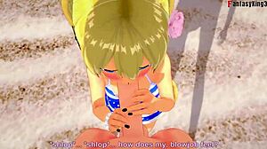 Marie Rose in bikini gets pounded on the beach in wild POV fantasy