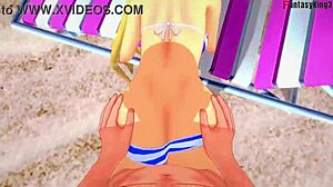 Marie Rose in bikini gets pounded on the beach in wild POV fantasy