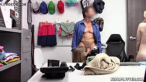 Security Officer Forces Ashley Lane To Gag On Big Meat