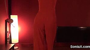 Look at me, Lady Sonia, flashing my huge British melons!