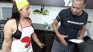 Roommate cums on tits 😏