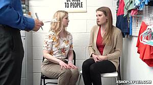 Security Officer Forces Ashley Lane To Gag On Big Meat