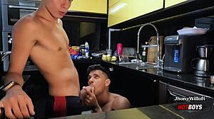 Muscular Bodybuilder Fucks Hidden Amateur