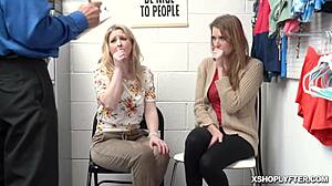 Security Officer Forces Ashley Lane To Gag On Big Meat