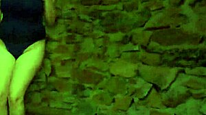 Amateur girl Miriam Prado masturbates until she squirts on top of a watchtower