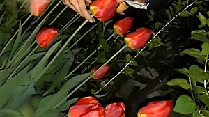 I invited my neighbor to see the flowers then we had passionate sex in the abandoned house