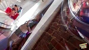 Bold Raunchy Redhead and Blonde Gear Up for Anal Foursome with Huge Toys