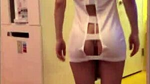 hey, check this hot asian babe getting a facial