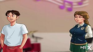 I’m blown away by this cartoon milf babe getting a creampie in Summertimesaga’s wild flute scene.