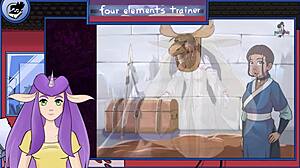 i'm watching avatar the last airbender four elements trainer bonus 3 nami blowjob