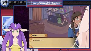 i'm watching avatar the last airbender four elements trainer bonus 3 nami blowjob