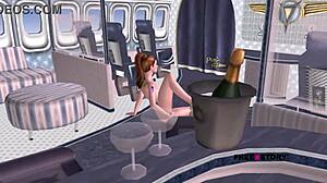 Stunning 3D Cartoon Teen Fingers Ass and Pussy on Floor