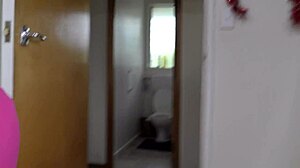 Pin the tail in this bitch, watch her piss while sucking master's cock