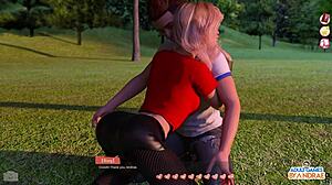 Ep18 unveils Eve caught masturbating in shower, helping the hotties with steamy 3D action.