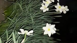 I invited my neighbor to see the flowers then we had passionate sex in the abandoned house