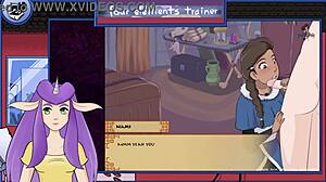 i'm watching avatar the last airbender four elements trainer bonus 3 nami blowjob