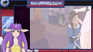 i'm watching avatar the last airbender four elements trainer bonus 3 nami blowjob