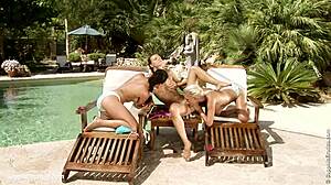 Poolside Fun With Klada, Nevena, And Melanie