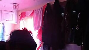 Sucking deep load from canadian slut in intense blowjob