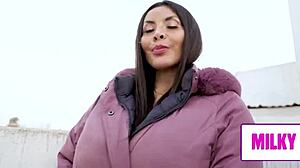 Penetrating her big ass and huge tits passionately