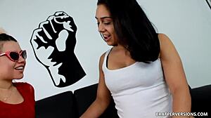 Panty Fetish Lovers Dyke Girlfriend with Brunette Pussy Orgasm