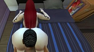 hey, wanna see a black man pound a redhead in her room?