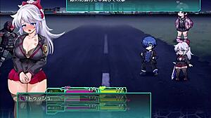 hentai schoolgirl police action in japanese game play